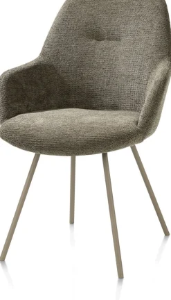 Outlet XOOON Odin Armstoel Grijs, Groen, Mosgroen