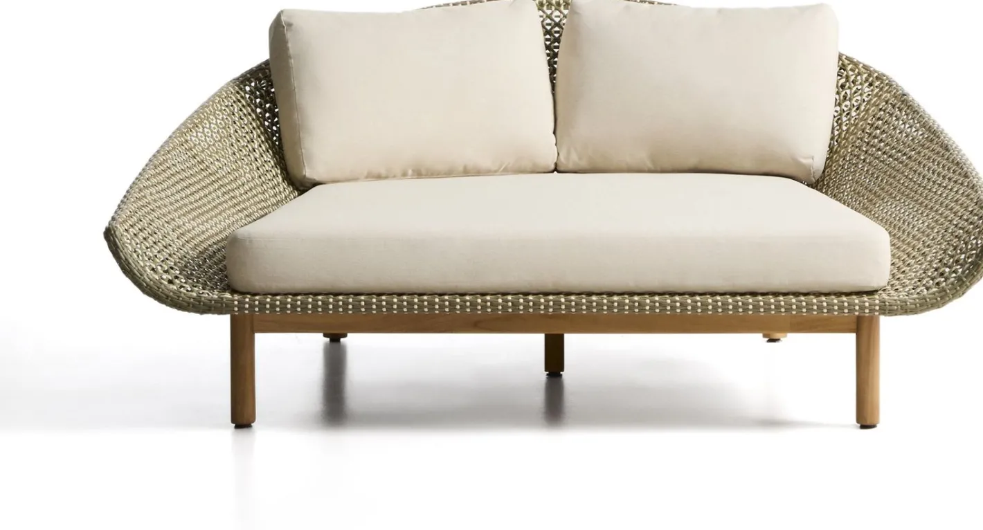 Discount Kave Home Olbia Ligstoel Groen, Beige