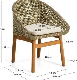 Best Kave Home Olbia Tuinstoel Groen