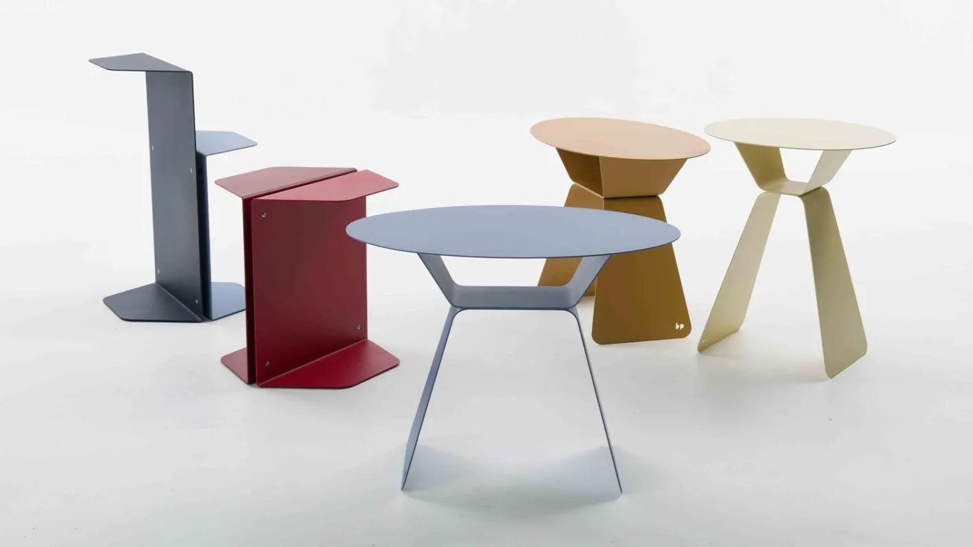 Hot Bert Plantagie Olly Rond Bijzettafel Orange, Brown