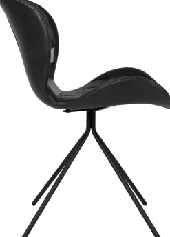 Zuiver OMG LL (set van 2) Eetkamerstoel Black