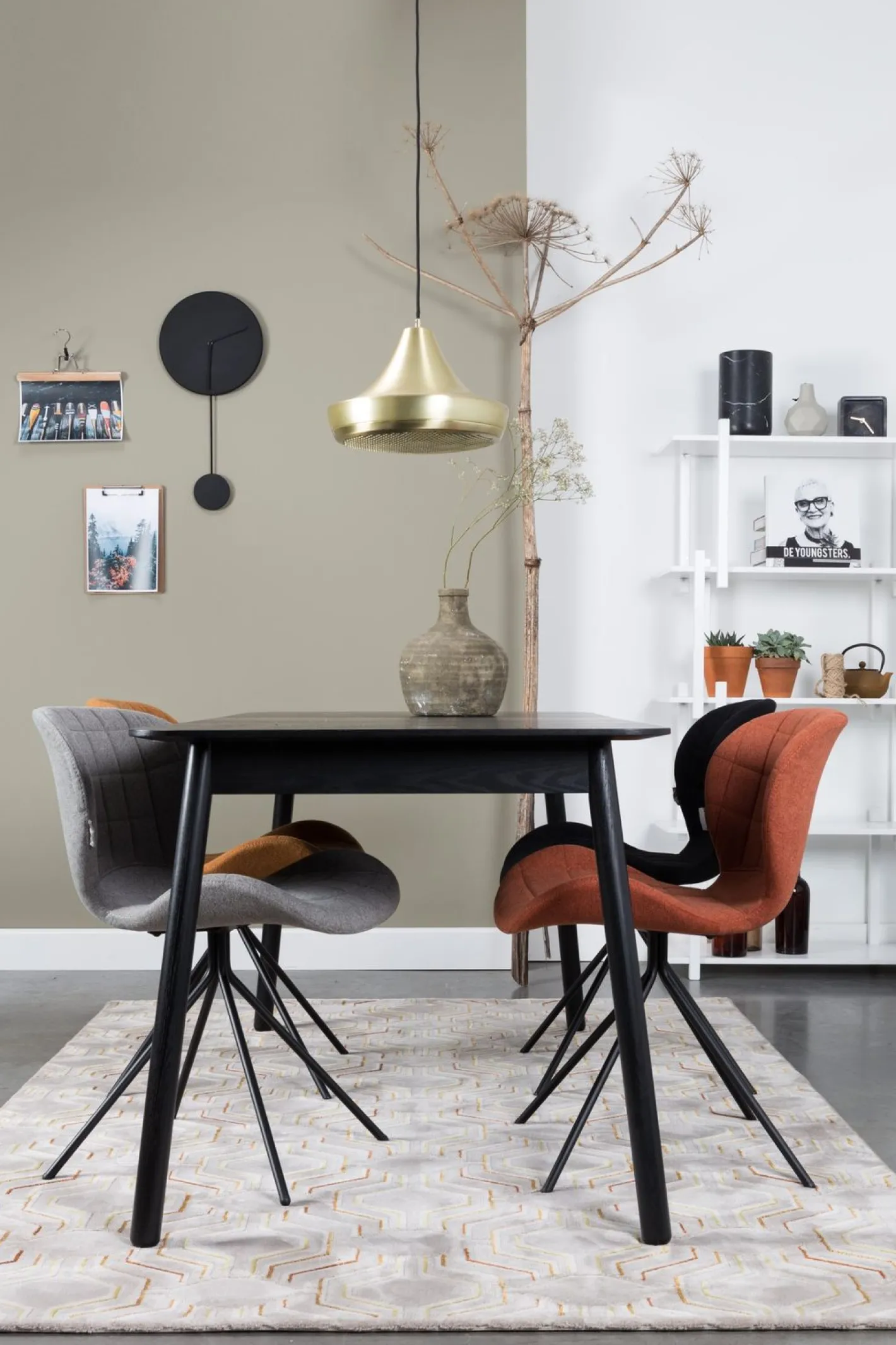 Clearance Zuiver OMG (set van 2) Eetkamerstoel Light Grey