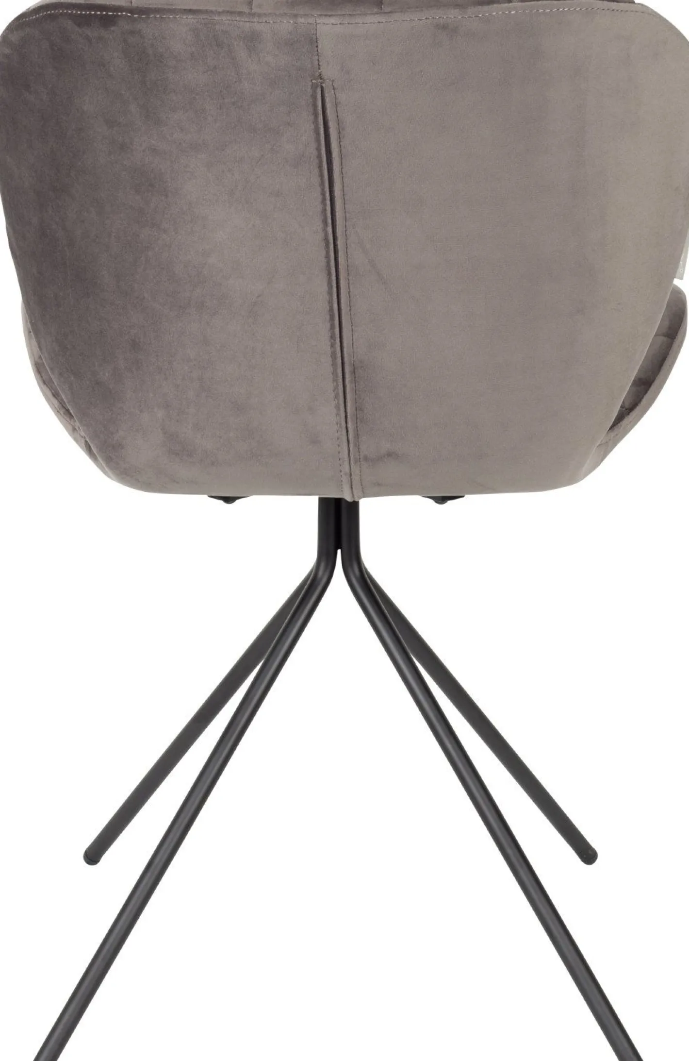 Online Zuiver OMG velvet (set van 2) Eetkamerstoel Grey