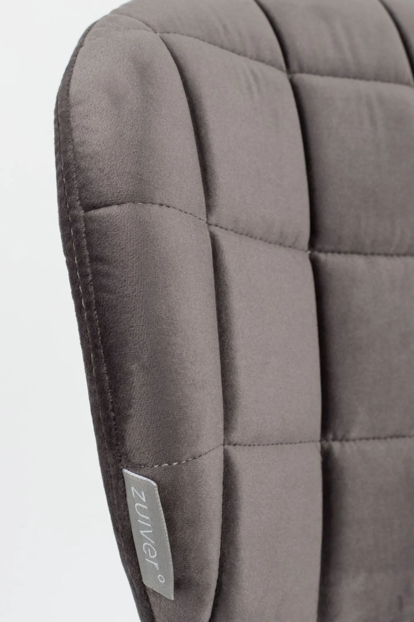 Online Zuiver OMG velvet (set van 2) Eetkamerstoel Grey