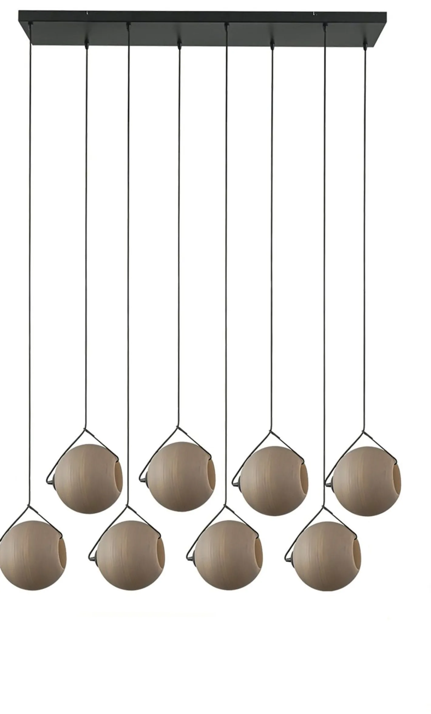 Outlet Eijerkamp Collectie Orb Saturn Hanglamp Zwart, Taupe