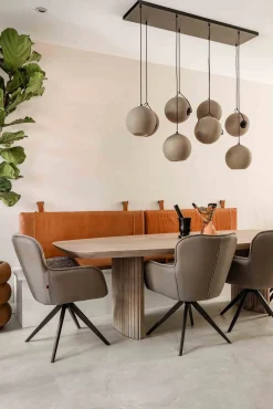 Outlet Eijerkamp Collectie Orb Saturn Hanglamp Zwart, Taupe
