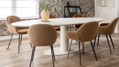 Discount Metaform Orfis Eettafel Bruin