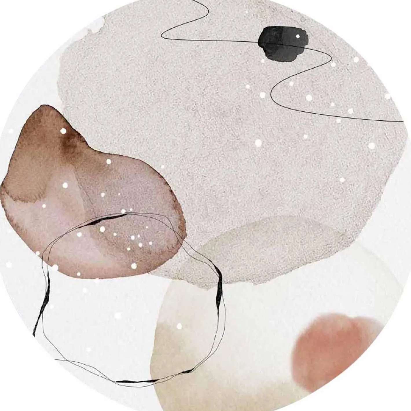 Online Trendhopper Organic Shapes Wanddecoratie Multi