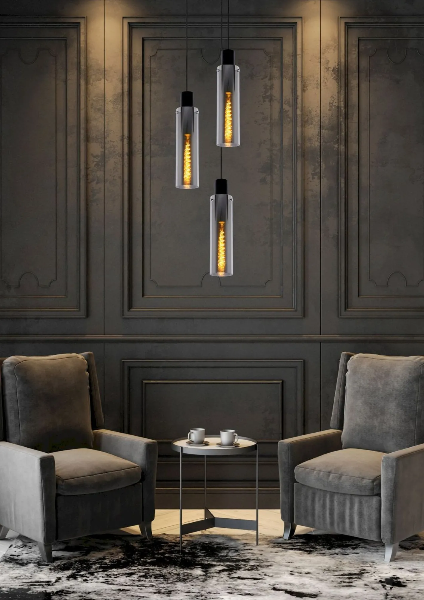 New Lucide Orlando Hanglamp Zwart