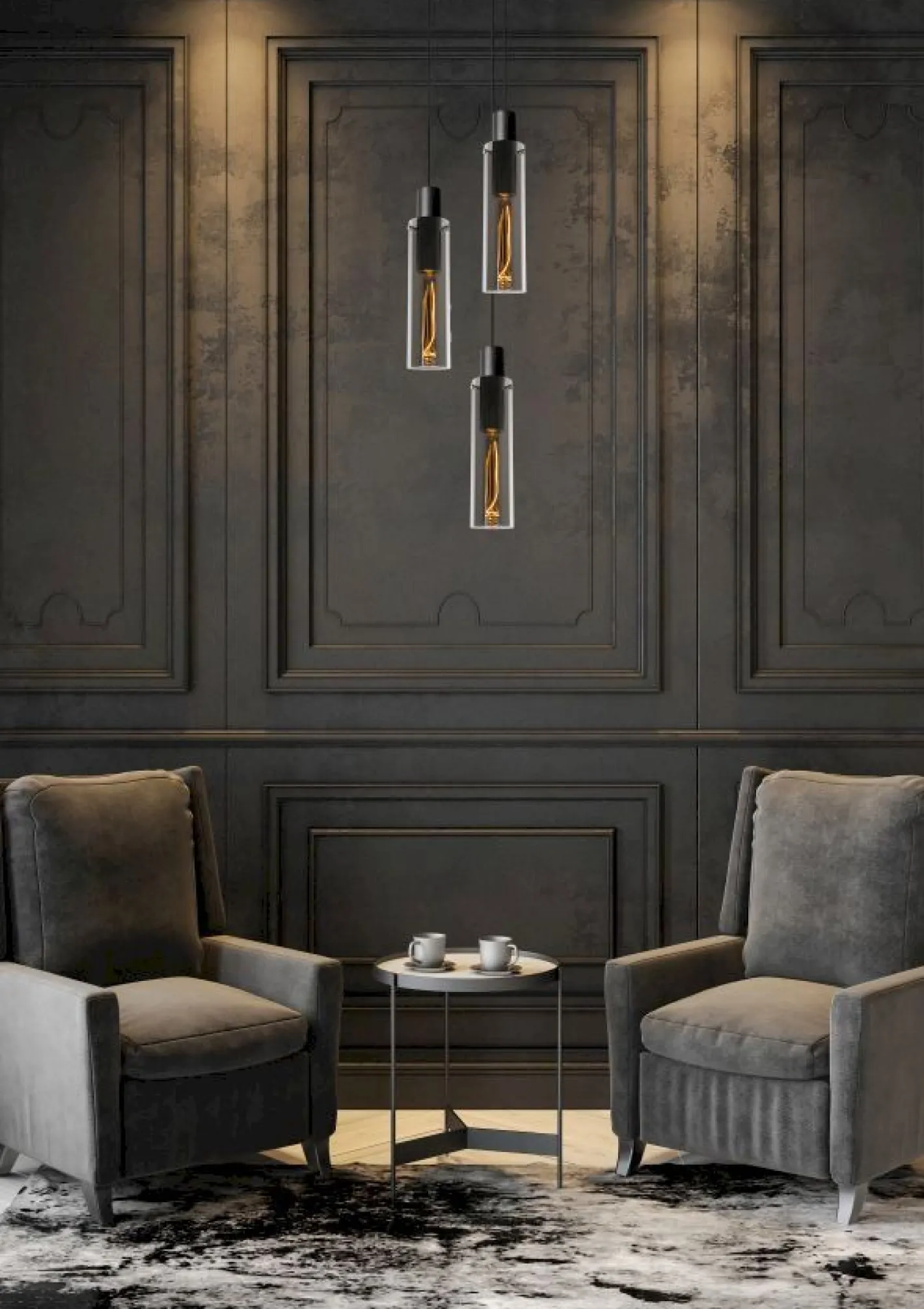 New Lucide Orlando Hanglamp Zwart