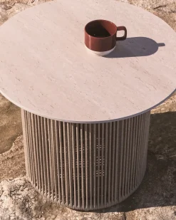 Online Kave Home Orosei Bijzettafel Ecru