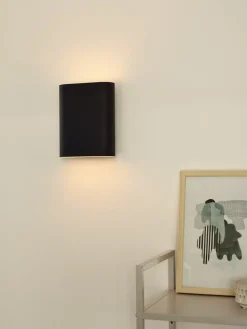 Outlet Lucide Ovalis Wandlamp Zwart