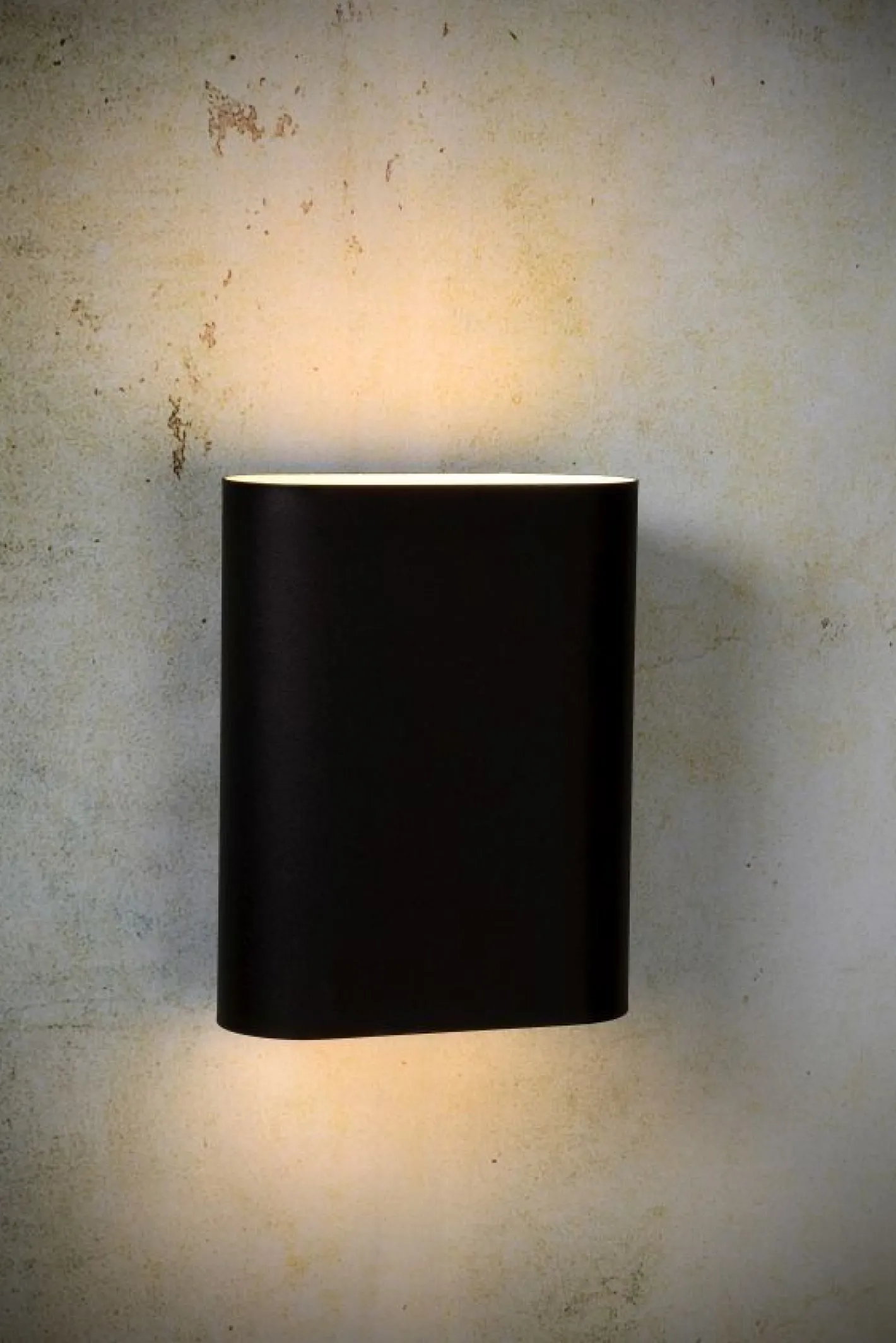 Outlet Lucide Ovalis Wandlamp Zwart