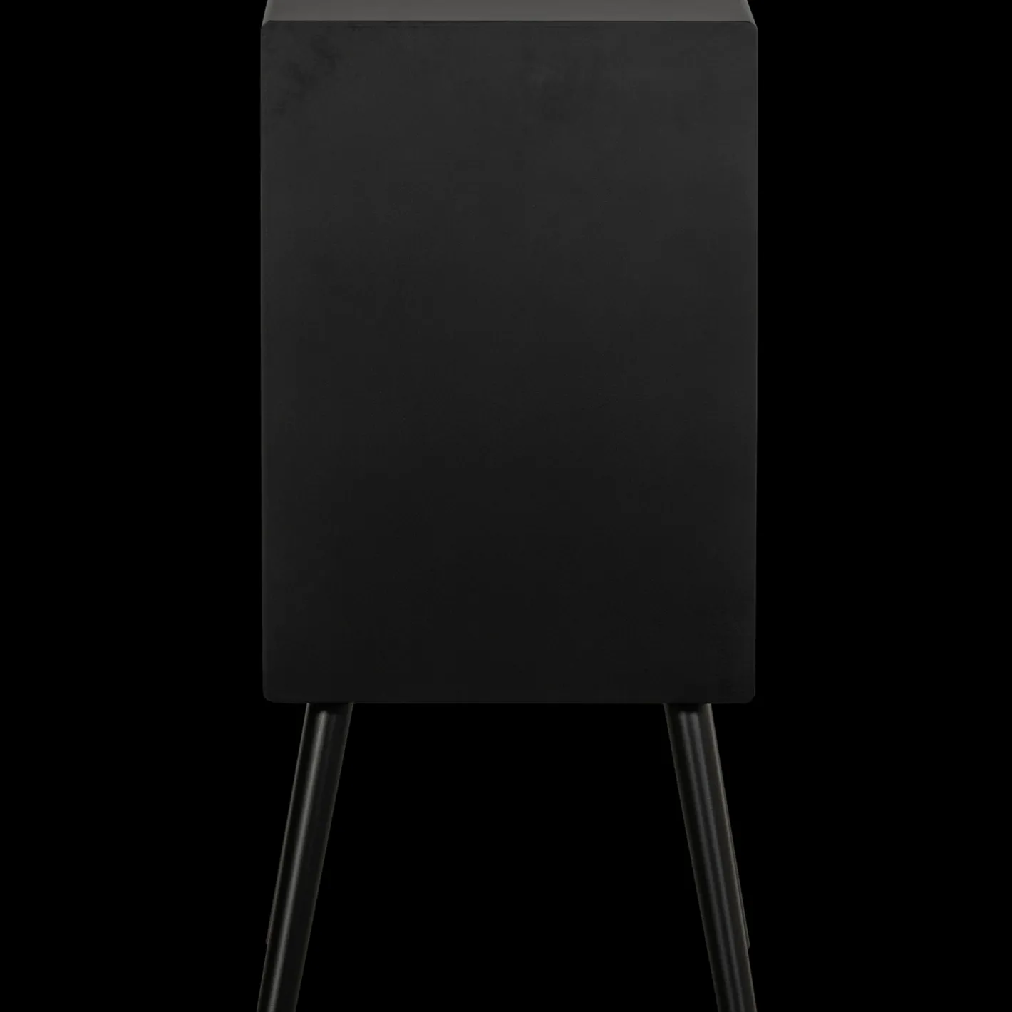 Outlet WOOOD Ozzy Hoog Nachtkastje Black