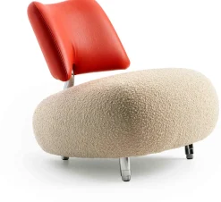 New Leolux Pallone Pa Soft Fauteuil Beige, Thunder