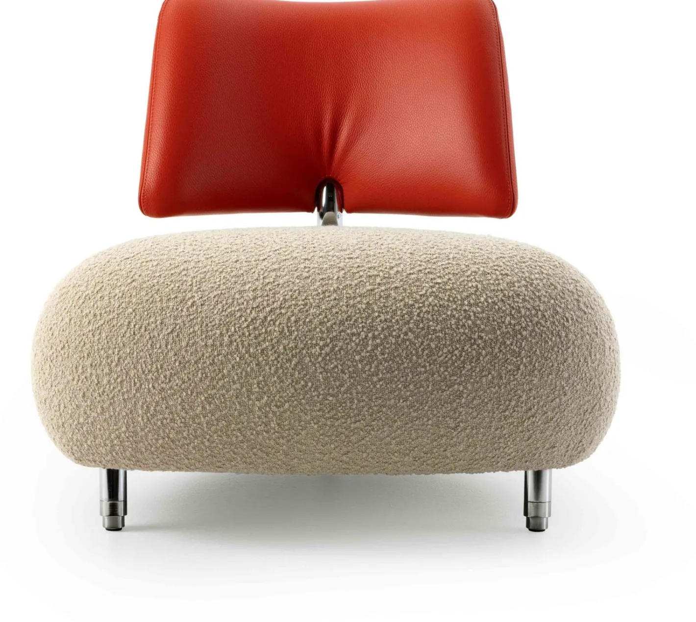 New Leolux Pallone Pa Soft Fauteuil Beige, Thunder