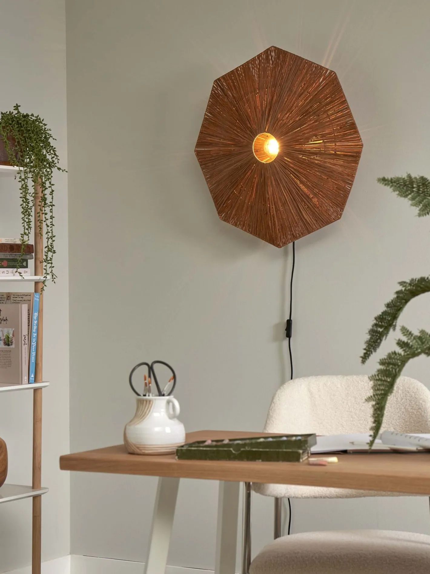 Outlet Good&Mojo Panama L Wandlamp Brown