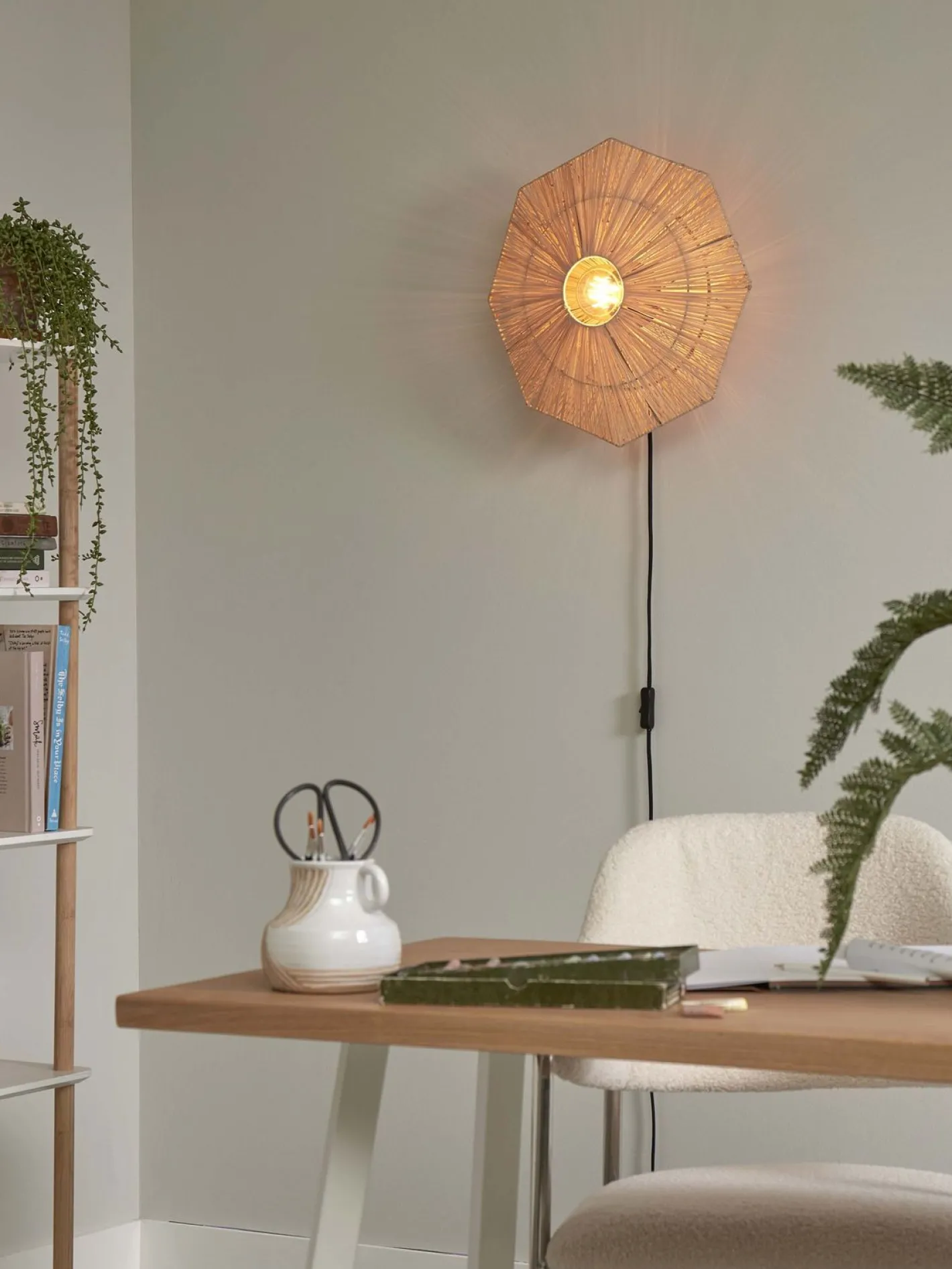 Hot Good&Mojo Panama S Wandlamp Natural