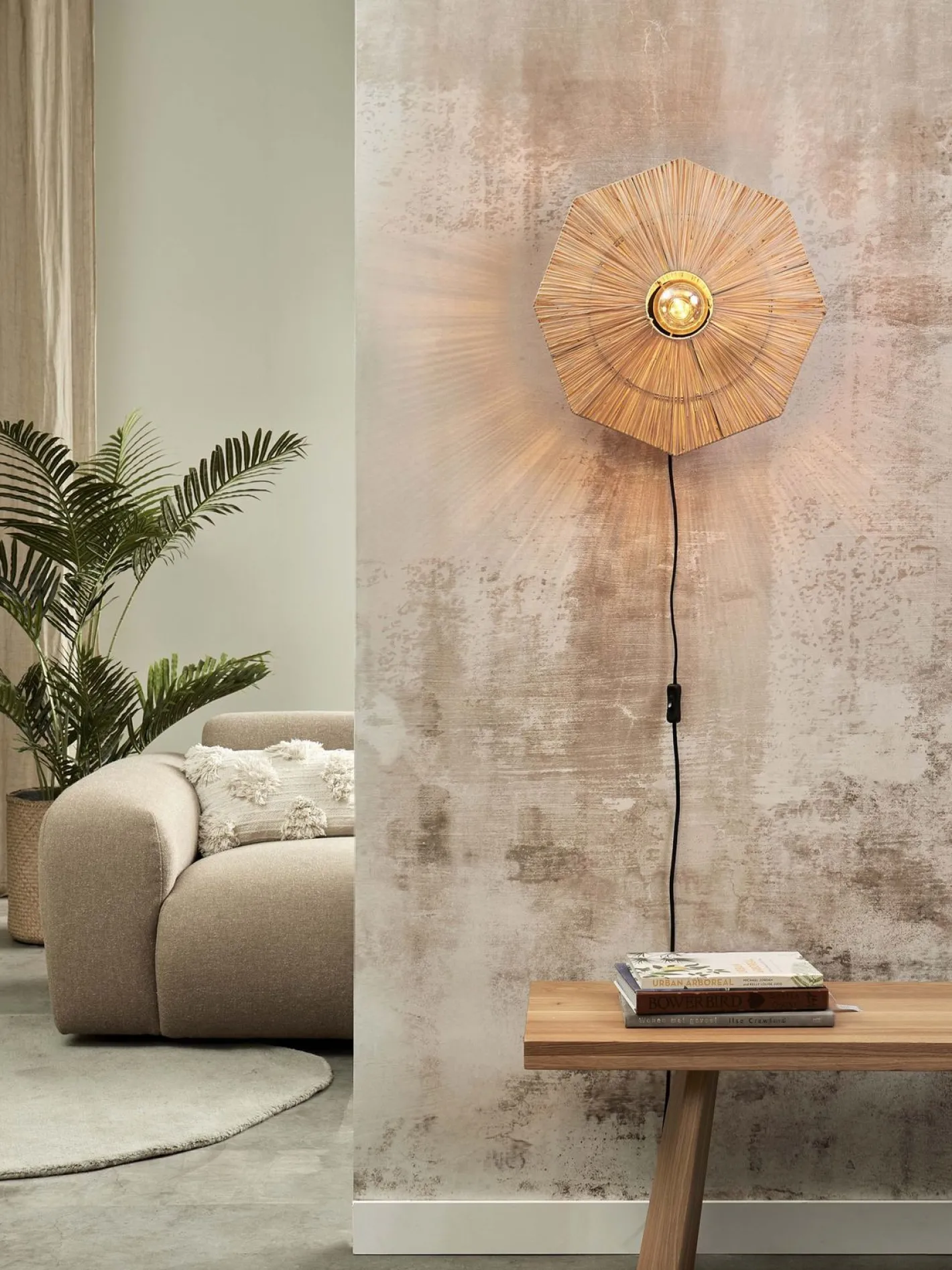 Hot Good&Mojo Panama S Wandlamp Natural