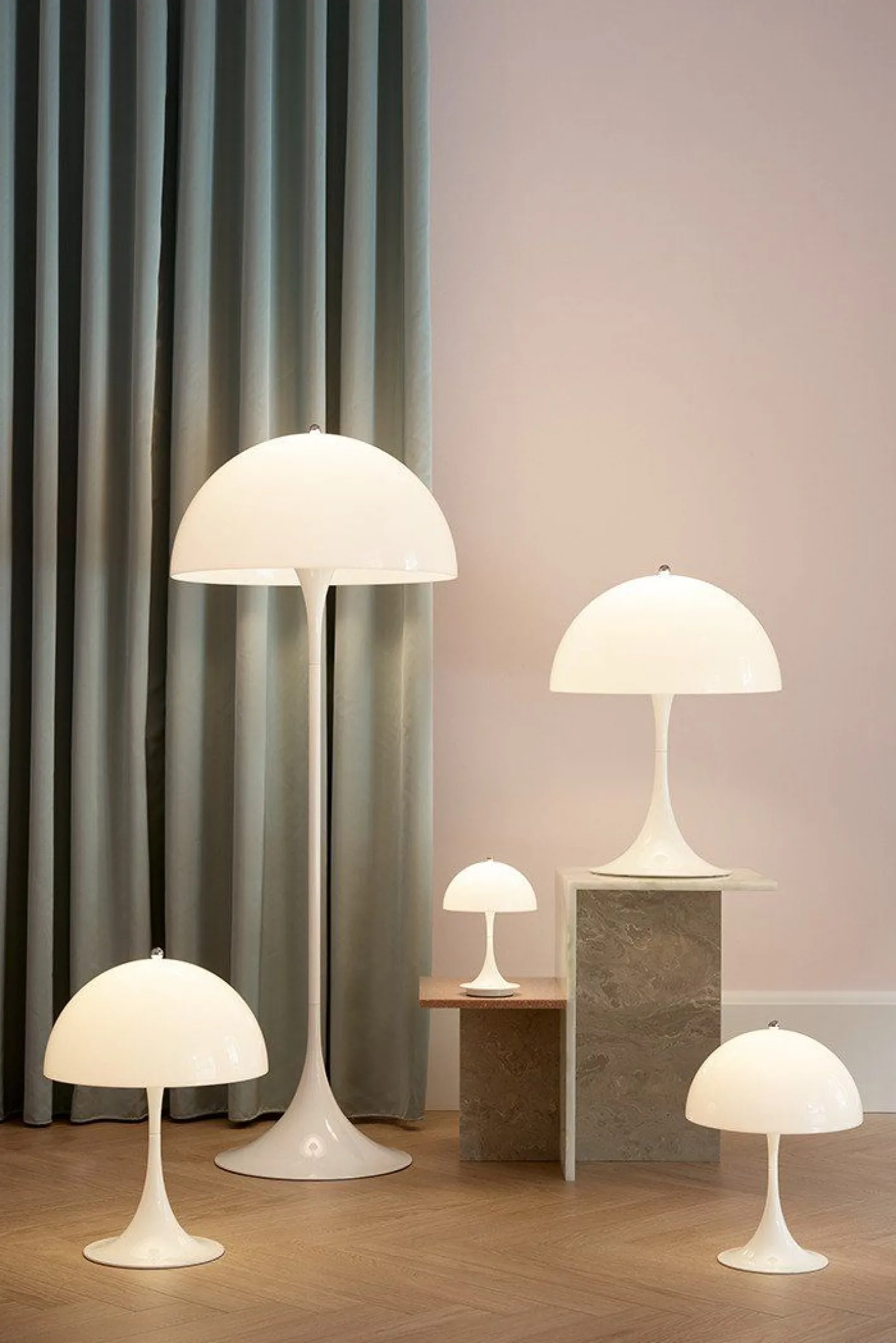 Louis Poulsen Panthella Vloerlamp White Opal