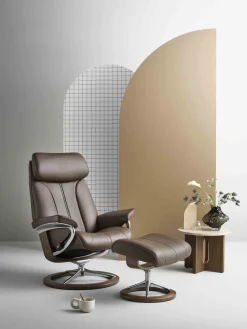 Discount Stressless Paul Relaxfauteuil + Hocker Chocolate