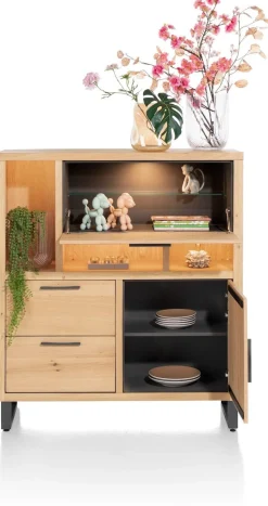 Clearance Henders en Hazel Pavie Highboard Natural