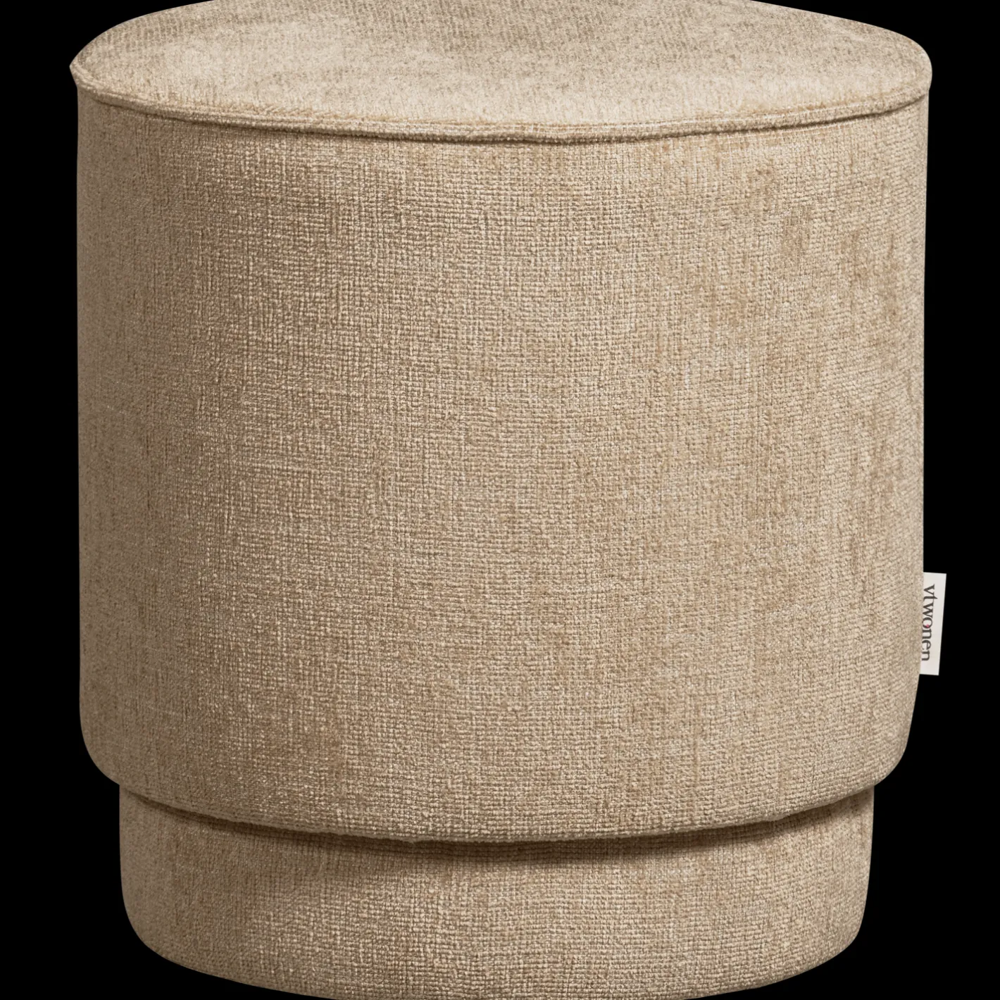 vtwonen Pearl Poef Naturel Melange