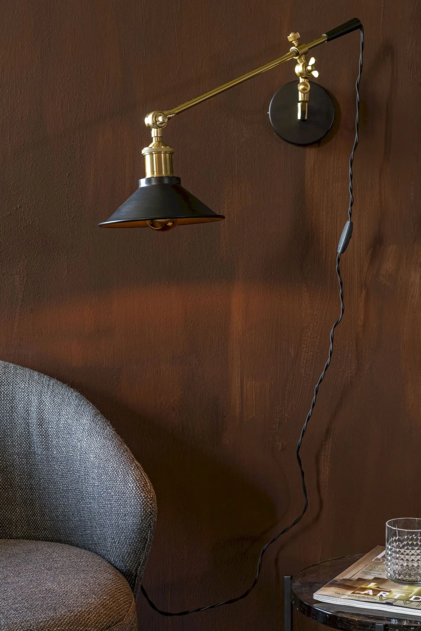 New Dutchbone Penelope Wandlamp Black