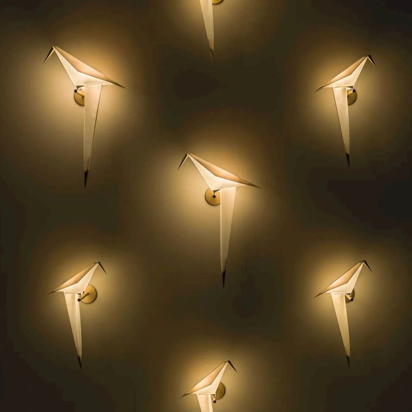 Hot Moooi Perch Wandlamp Wit, goud