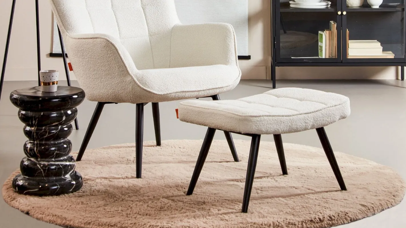 New Trendhopper Perry Rond Vloerkleed Taupe
