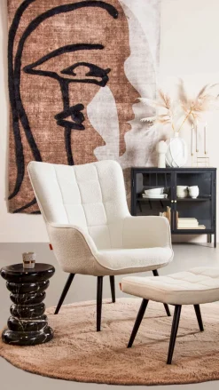 New Trendhopper Perry Rond Vloerkleed Taupe
