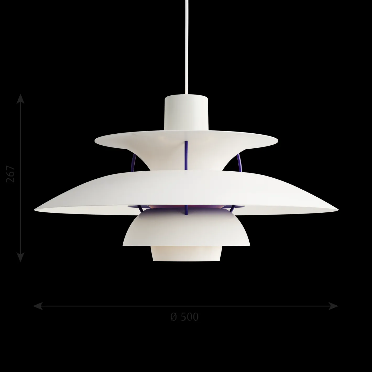 Outlet Louis Poulsen PH5 Hanglamp Classic Wit