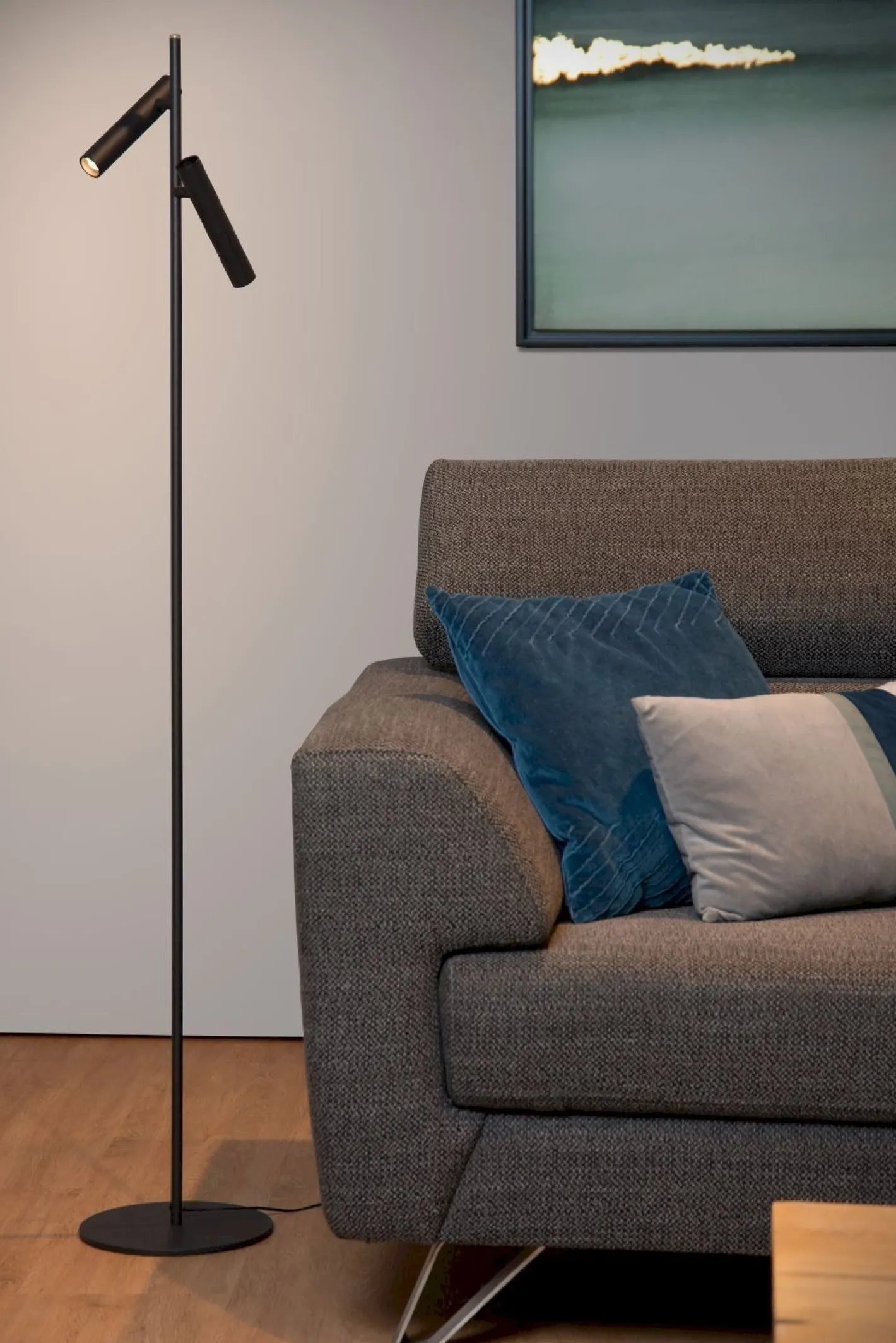 Lucide Philon Vloerlamp Zwart