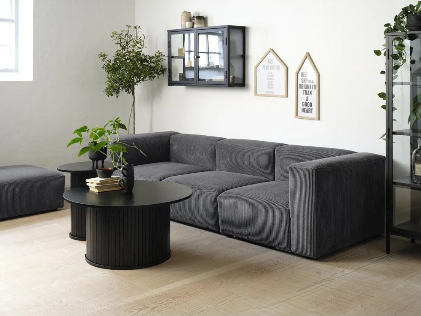 Clearance Eijerkamp Collectie Philou Rond Salontafel Black Oak