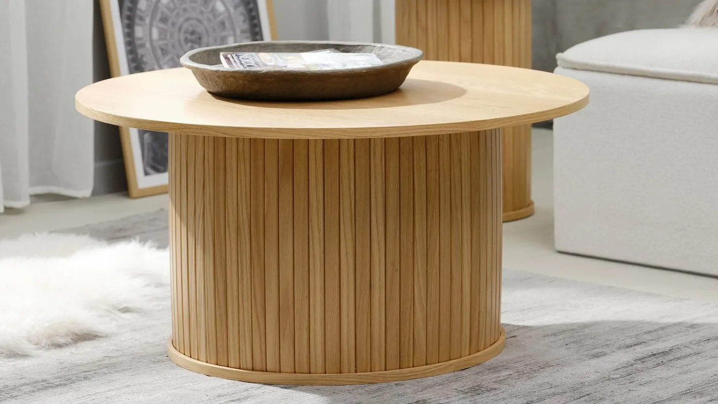 Best Eijerkamp Collectie Philou Rond Salontafel Natural Oak
