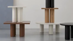 Sale Studio HENK Pillar Rond Salontafel Gerookt Gebeitst