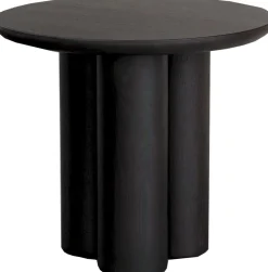 Online Studio HENK Pillar Rond Salontafel Gerookt Gebeitst