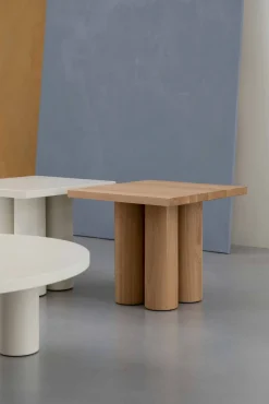 Best Studio HENK Pillar Vierkant Salontafel Bruin Beige