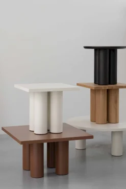 Best Studio HENK Pillar Vierkant Salontafel Bruin Beige