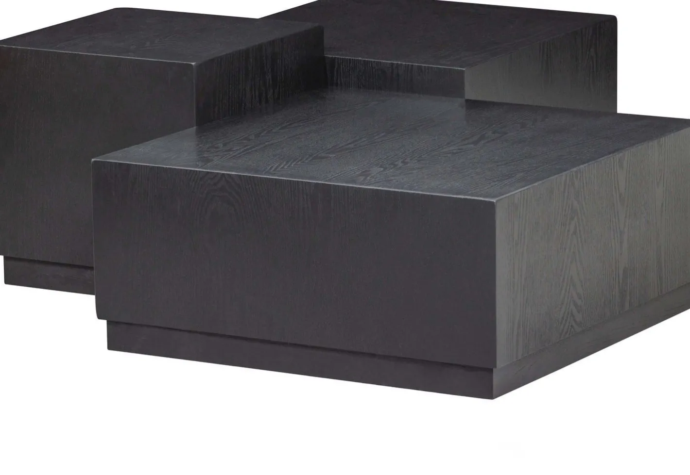 Online WOOOD Pim Set van 3 Bijzettafels Black