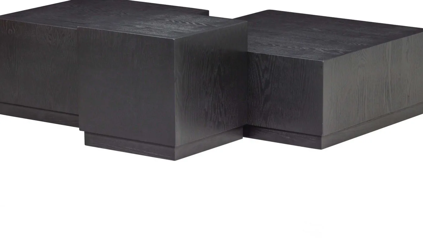 Online WOOOD Pim Set van 3 Bijzettafels Black