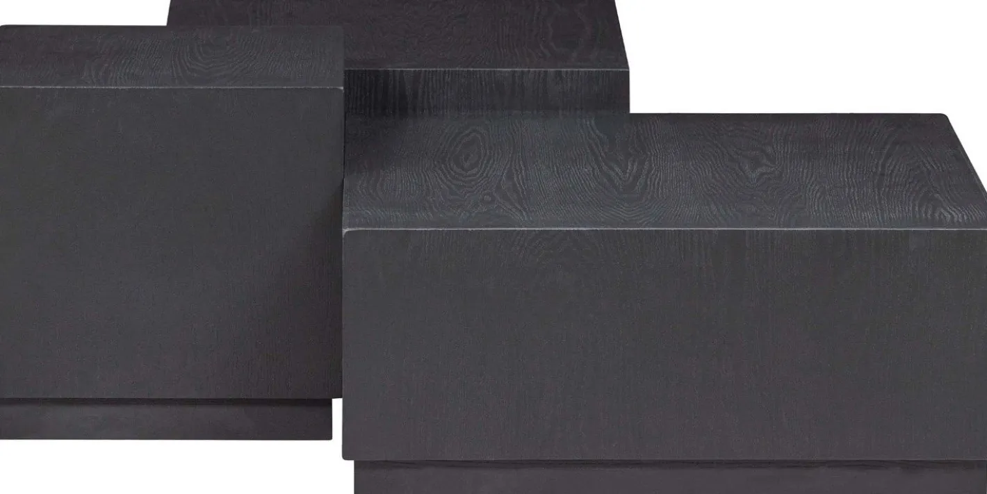 Online WOOOD Pim Set van 3 Bijzettafels Black