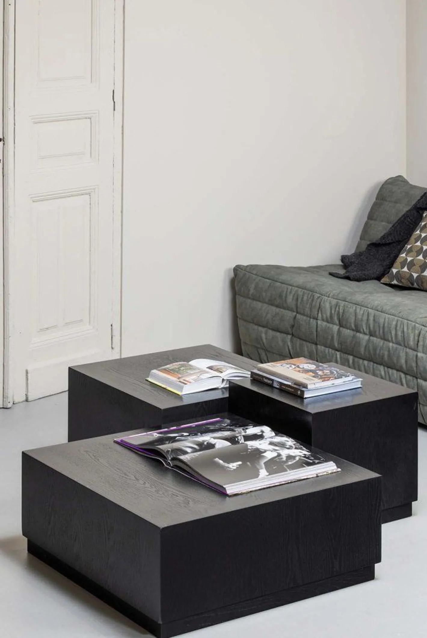 Online WOOOD Pim Set van 3 Bijzettafels Black