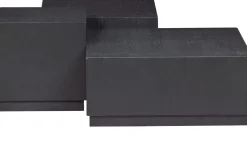 Online WOOOD Pim Set van 3 Bijzettafels Black