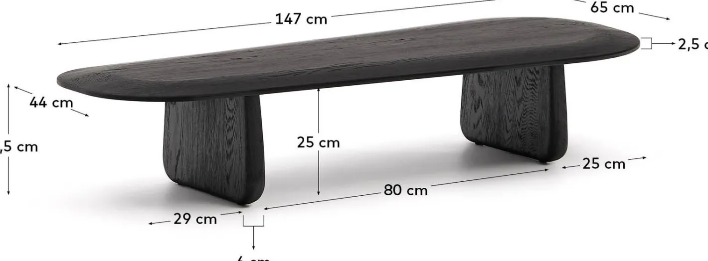Sale Kave Home Pirita Salontafel Zwart