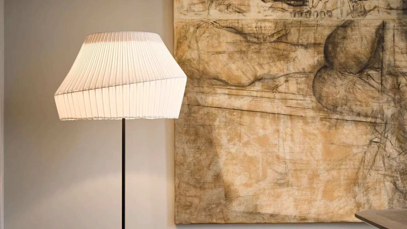 Online Hollands Licht Pleat 75 Vloerlamp Off White