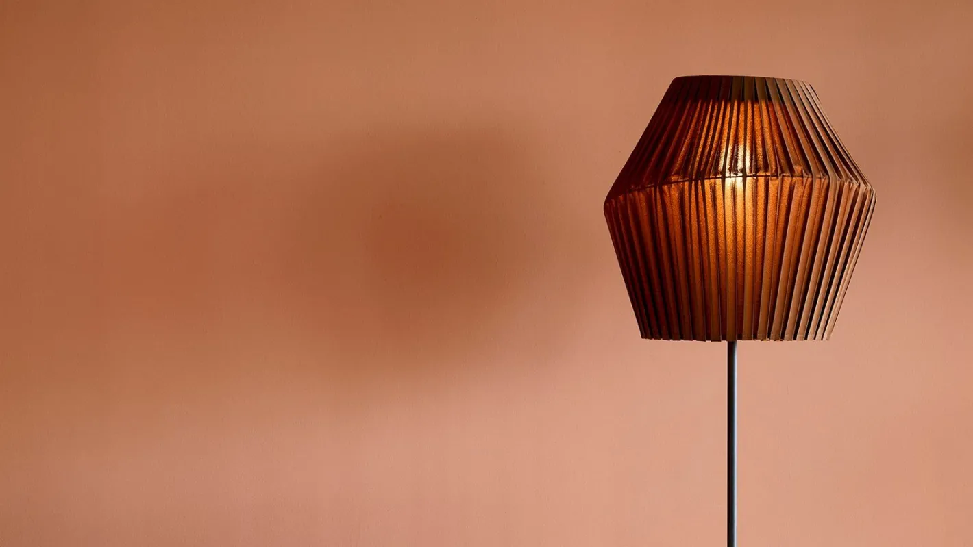 Hollands Licht Pleat 50 Vloerlamp Cinnamon Brown