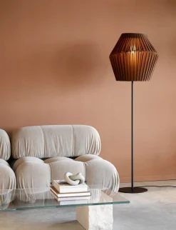 Hollands Licht Pleat 50 Vloerlamp Cinnamon Brown