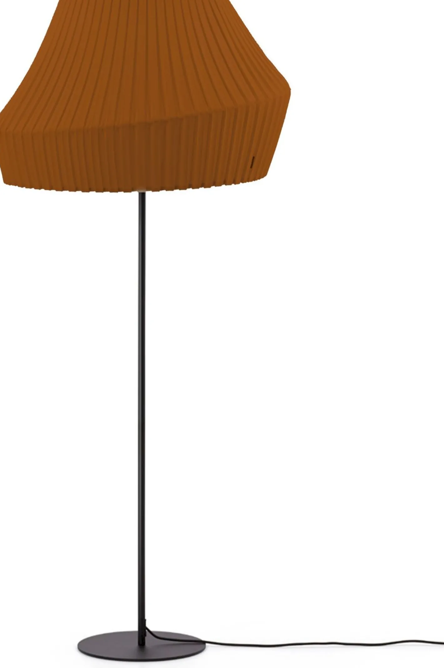 Discount Hollands Licht Pleat 75 Vloerlamp Cinnamon Brown