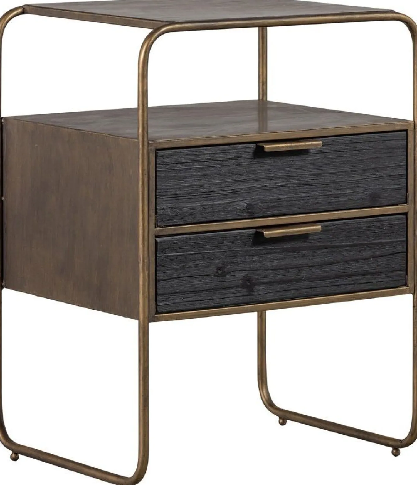 Discount WOOOD Polite Nachtkastje Antique Brass